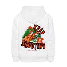 Load image into Gallery viewer, Keep Shooting Kids' Hoodie - white