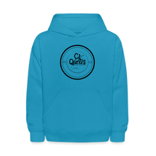 Load image into Gallery viewer, Keep Shooting Kids' Hoodie - turquoise