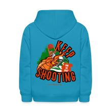 Load image into Gallery viewer, Keep Shooting Kids' Hoodie - turquoise