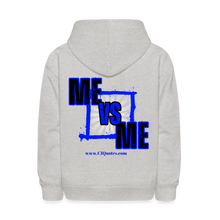 Load image into Gallery viewer, Me Vs Me Kids' Hoodie (Blue) - heather gray