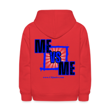 Load image into Gallery viewer, Me Vs Me Kids' Hoodie (Blue) - red