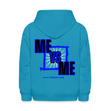 Load image into Gallery viewer, Me Vs Me Kids' Hoodie (Blue) - turquoise