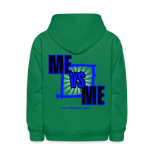 Load image into Gallery viewer, Me Vs Me Kids' Hoodie (Blue) - kelly green