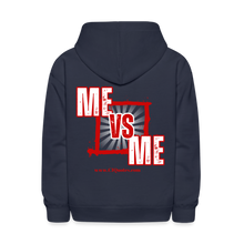 Load image into Gallery viewer, Me Vs Me Kids' Hoodie (Red) - navy