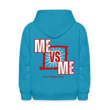 Load image into Gallery viewer, Me Vs Me Kids' Hoodie (Red) - turquoise