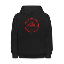 Load image into Gallery viewer, Just A Kid Hoodie (Red) - black