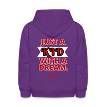 Load image into Gallery viewer, Just A Kid Hoodie (Red) - purple
