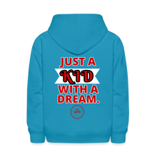 Load image into Gallery viewer, Just A Kid Hoodie (Red) - turquoise