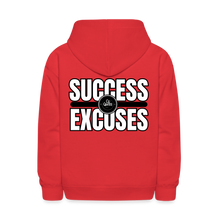 Load image into Gallery viewer, Success Over Excuses Kids' Hoodie - red