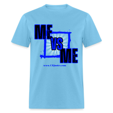 Load image into Gallery viewer, Me Vs Me Unisex Classic T-Shirt - aquatic blue