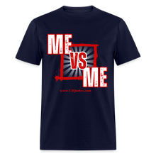 Load image into Gallery viewer, Me Vs Me Unisex Classic T-Shirt (Red) - navy