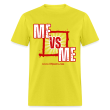 Load image into Gallery viewer, Me Vs Me Unisex Classic T-Shirt (Red) - yellow