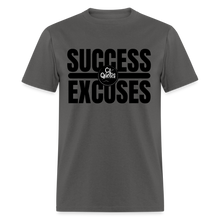 Load image into Gallery viewer, Success Over Excuses Unisex Classic T-Shirt (Black Lettering) - charcoal