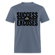 Load image into Gallery viewer, Success Over Excuses Unisex Classic T-Shirt (Black Lettering) - denim