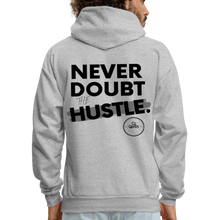 Load image into Gallery viewer, Never Doubt Hoodie (Black Print) - heather gray