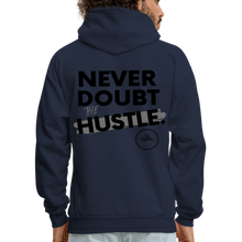 Load image into Gallery viewer, Never Doubt Hoodie (Black Print) - navy