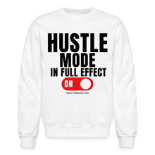 Load image into Gallery viewer, Hustle Mode Sweatshirt (Black Print) - white