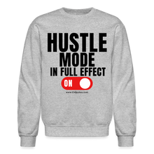 Load image into Gallery viewer, Hustle Mode Sweatshirt (Black Print) - heather gray