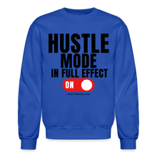 Load image into Gallery viewer, Hustle Mode Sweatshirt (Black Print) - royal blue