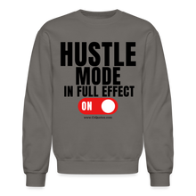 Load image into Gallery viewer, Hustle Mode Sweatshirt (Black Print) - asphalt gray