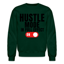 Load image into Gallery viewer, Hustle Mode Sweatshirt (Black Print) - forest green