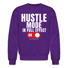 Load image into Gallery viewer, Hustle Mode Sweatshirt (White Print) - purple