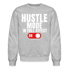 Load image into Gallery viewer, Hustle Mode Sweatshirt (White Print) - heather gray