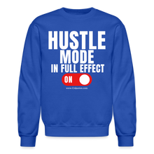 Load image into Gallery viewer, Hustle Mode Sweatshirt (White Print) - royal blue