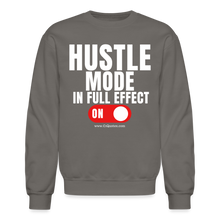 Load image into Gallery viewer, Hustle Mode Sweatshirt (White Print) - asphalt gray