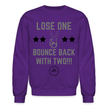 Load image into Gallery viewer, Lose One Crewneck Sweatshirt (Gray) - purple