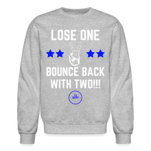 Load image into Gallery viewer, Lose One Crewneck Sweatshirt (White) - heather gray