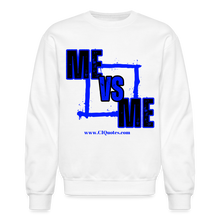 Load image into Gallery viewer, Me Vs Me Sweatshirt (Blue) - white