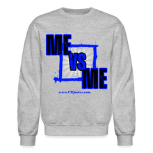 Load image into Gallery viewer, Me Vs Me Sweatshirt (Blue) - heather gray