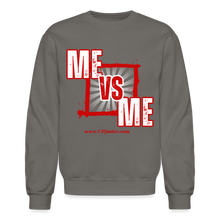 Load image into Gallery viewer, Me Vs Me Sweatshirt (Red) - asphalt gray