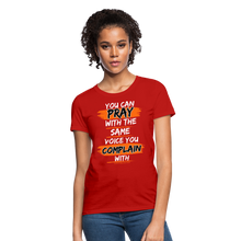Load image into Gallery viewer, You Can Pray Women's T-Shirt (Black) - red