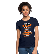 Load image into Gallery viewer, You Can Pray Women's T-Shirt (Black) - navy