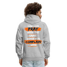 Load image into Gallery viewer, You Can Pray Hoodie (Black) - heather gray