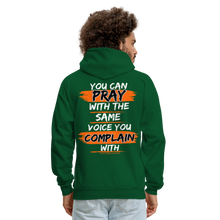 Load image into Gallery viewer, You Can Pray Hoodie (Black) - forest green