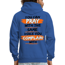 Load image into Gallery viewer, You Can Pray Hoodie (White) - royal blue