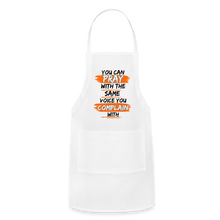 Load image into Gallery viewer, You Can Pop Pray Adjustable Apron (White) - white