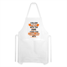 Load image into Gallery viewer, You Can Pop Pray Adjustable Apron (White) - white