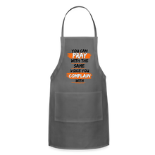 Load image into Gallery viewer, You Can Pop Pray Adjustable Apron (White) - charcoal
