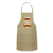 Load image into Gallery viewer, You Can Pray Adjustable Apron (Black) - khaki