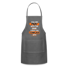 Load image into Gallery viewer, You Can Pray Adjustable Apron (Black) - charcoal
