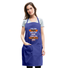 Load image into Gallery viewer, You Can Pray Adjustable Apron (Black) - royal blue