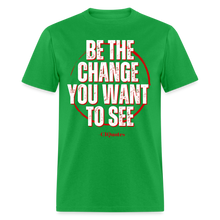Load image into Gallery viewer, Be The Change Unisex Classic T-Shirt - bright green