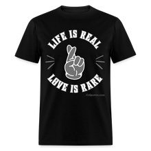 Load image into Gallery viewer, Life &amp; Love Unisex Classic T-Shirt (Grey Print) - black
