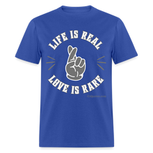 Load image into Gallery viewer, Life & Love Unisex Classic T-Shirt (Grey Print) - royal blue