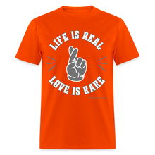 Load image into Gallery viewer, Life & Love Unisex Classic T-Shirt (Grey Print) - orange