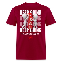 Load image into Gallery viewer, Keep Going Unisex Classic T-Shirt - dark red